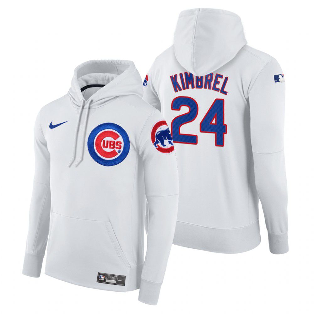 Men Chicago Cubs #24 Kimbrel white home hoodie 2021 MLB Nike Jerseys->chicago cubs->MLB Jersey